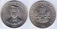 50 centimes 1991 Haïti