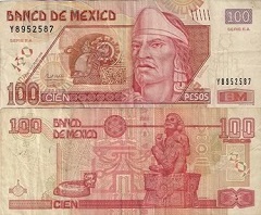 billet 100 pesos 2008 Mexique 
