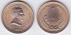 1 centimo 1953 Uruguay