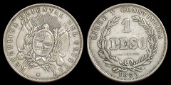 1 peso 1895 Uruguay