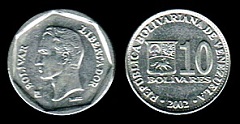 10 bolivares 2002 Venezuela