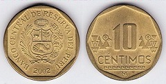10 centimos 2002 Pérou