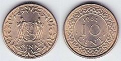 10 cent 1962 Suriname