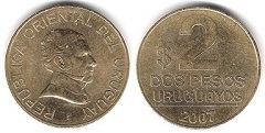 2 pesos 2007 Uruguay