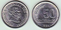 50 centesimos 1994 Uruguay