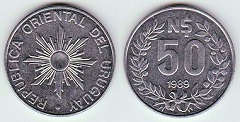 50 pesos 1989 Uruguay