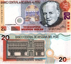 billet de 20 nuevos soles 2006 Pérou