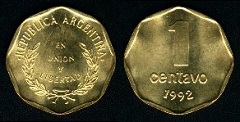 1 Centavo 1992 Argentine
