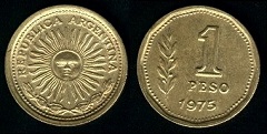 1 Peso 1975 Argentine