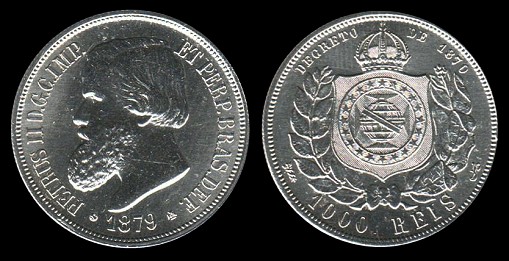 1000 Reis 1879 Brésil