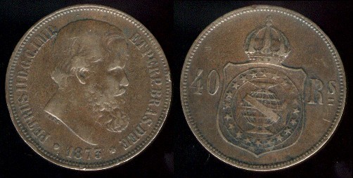 40 Reis 1875 Brésil
