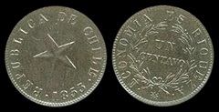 1 Centavo 1853 Chili