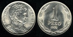1 Peso 1976 Chili