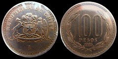 100 Pesos 1985 Chili 