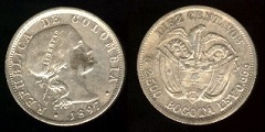 10 Centavos 1897 Colombie
