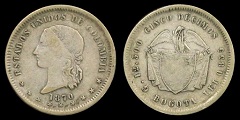 5 Decimos 1870 Colombie