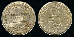 50 Pesos 1987 Colombie