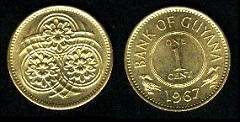 1 Cent 1967 Guyana