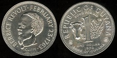 1 Dollar 1970 FAO Guyana
