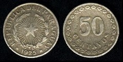 50 Centavos 1925 Paraguay