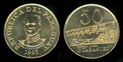 50 Guaranies 1995 Paraguay