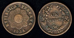 1 Centavo 1934 Pérou