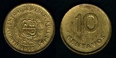 10 Centavos 1975 Pérou