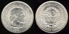 10 Pesos 1961 Uruguay