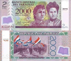 billet 2000 guaranies 2008 Paraguay 