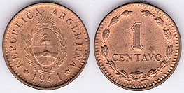 1 centavo 1941 Argentine