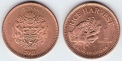 1 dollar 2001 Guyana