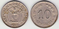 10 centavos 1992 Equateur