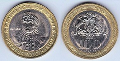 100 pesos 2001 Chili