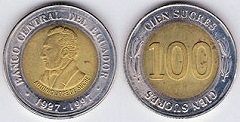 100 sucres 1997 Equateur