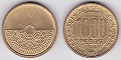 1000 pesos 1997 Colombie