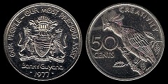 50 cents 1977 Guyana 