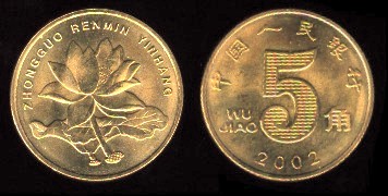 5 jiao 2002 Chine