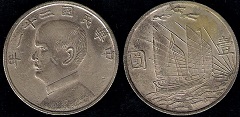 1 dollar (yuan) 1932 Chine