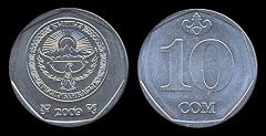 10 som 2009 Kirghizistan 