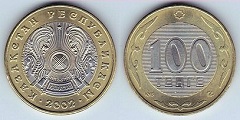 100 tenge 2002 Kazakhstan