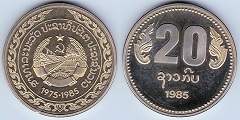 20 kip 1985 Laos