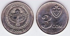 3 som 2008 Kirghizistan 