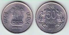 50 paise 2011 Inde 