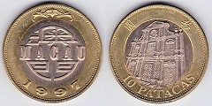 10 patacas 1997 Macao