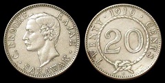 20 cents 1910 Malaisie 