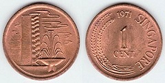 1 cent 1971 Singapour 