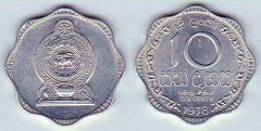 10 cents 1978 Sri Lanka 