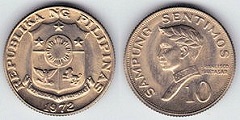 10 sentimos 1972 Philippines 