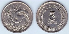 5 cents 1980 Singapour 
