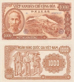 billet 1000 dong 1951 Vietnam 